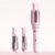 3 in 1 Automatic Curling Iron, Hair Curlers with 3 Curling Barrels (1″ – 1.25″ – 1.5″), Rotating Curling Iron with 3 Temp, 2-Way Rotation, 10S Fast Heating, Anti-Scald, Dual Voltage, Pink