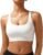 RUNNING GIRL High Impact Sports Bras for Women – Scoop Neck Strappy Sports Bra High Support Moulded Cup Workout Bra