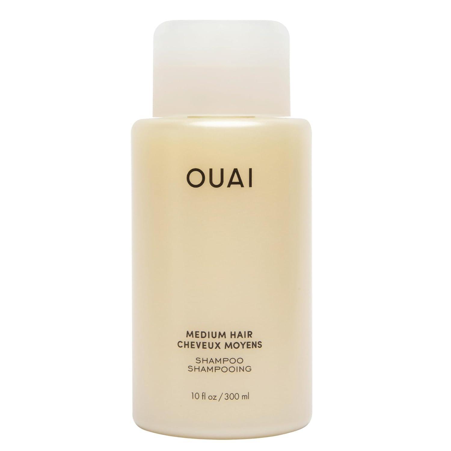 OUAI Medium Hair Shampoo – Hydrating Shampoo for Color Treated Hair & Dry Scalp – Nourishes, Strengthens, Reduces Breakage & Adds Shine – Coconut Oil, Babassu, Keratin – Sulfate Free, 10 Oz