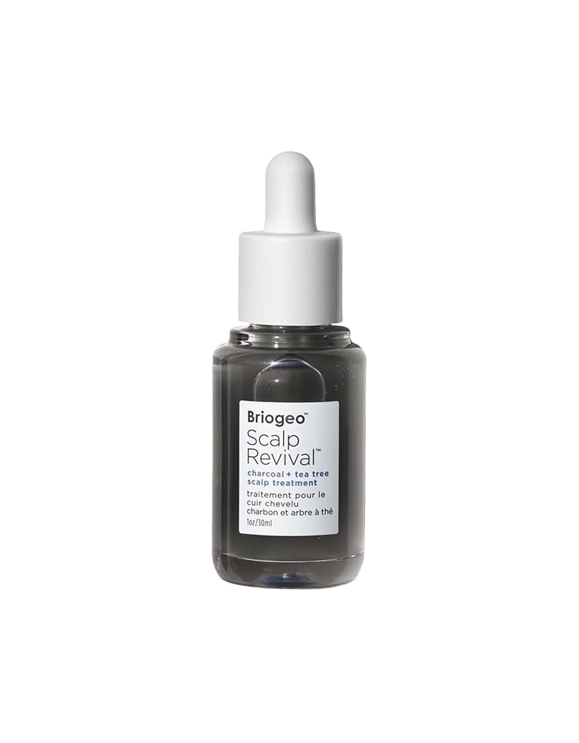 Briogeo Scalp Revival Charcoal + Tea Tree Scalp Treatment | Leave-In Serum for Dry, Flaky, or Itchy Scalp | Hydrating & Balancing | Vegan & Cruelty Free | 1 oz