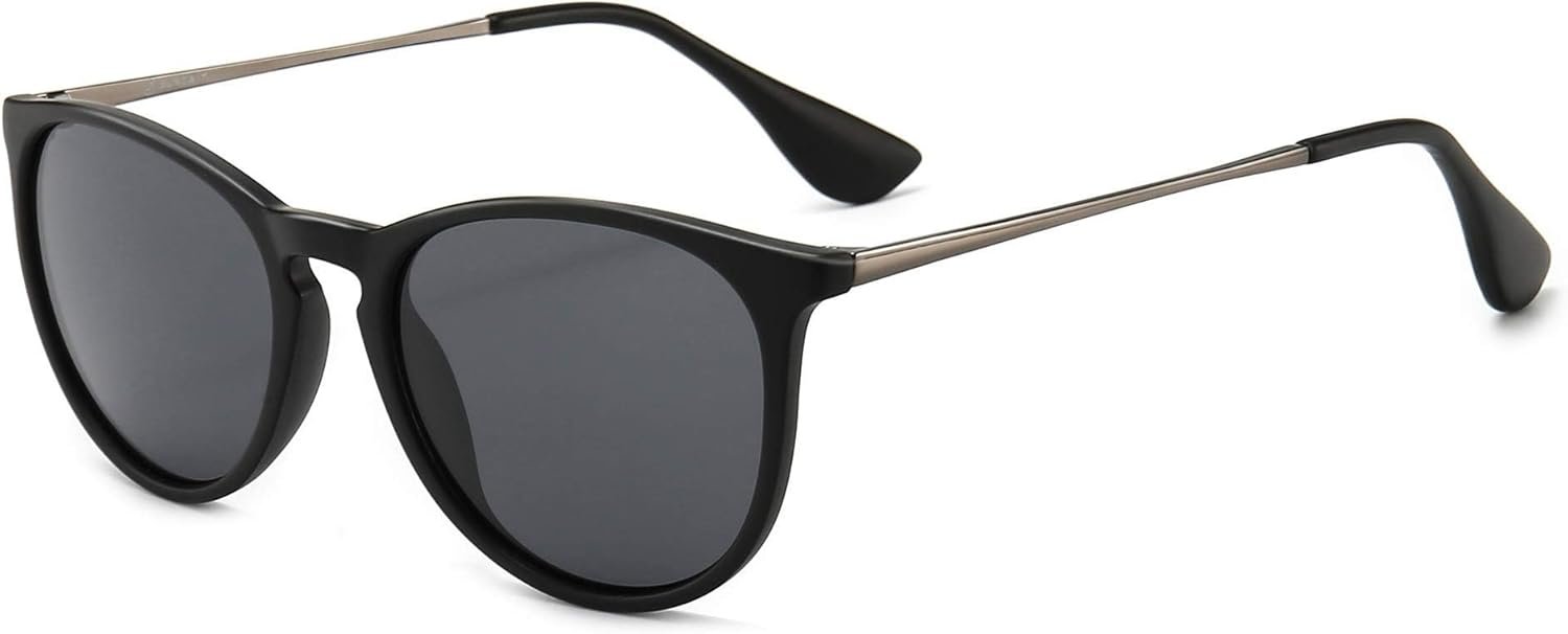 SUNGAIT Premium Vintage Round Sunglasses for Women Men Classic Retro Trendy Style