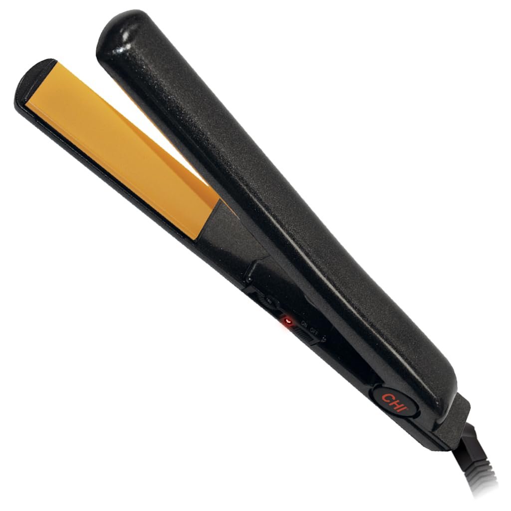 CHI Tourmaline Ceramic Series Flat Iron, Hair Straightener For Silky Smooth Hair, Ideal For Straightening Or Curling Hair, 1″ Iron, Onyx Black