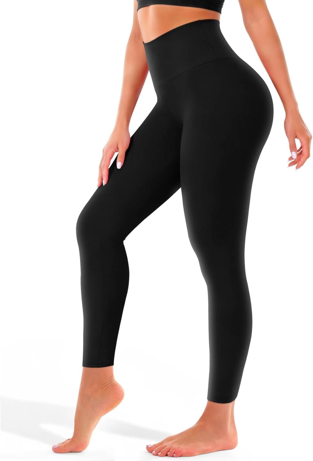 COOLOVER High Waisted Leggings for Women -Tummy Control Buttery Soft Workout Yoga Pants for Gym Running Athletic