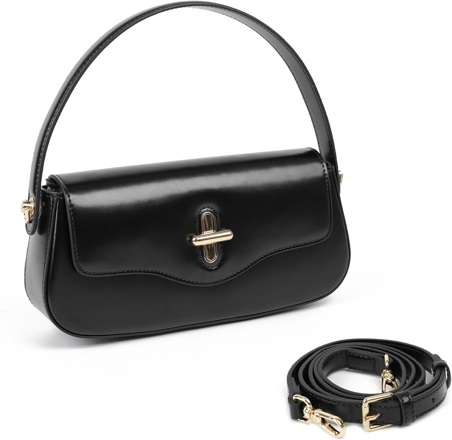 Leather Crossbody Bags for Women, Genuine Leather Purses and Handbags with Adjustable Strap, Top Handle | Genuine Leather, Crossbody Bag, Top Handle Bag, Adjustable, Daily and Work Use, Hardware