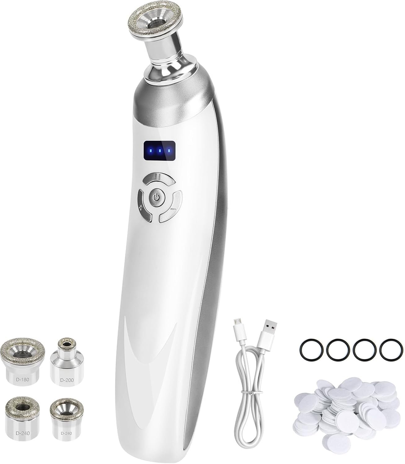 Diamond Professional Microdermabrasion Machine, Portable Dermabrasion Crystal for Facial Skin Care Tool,Face Blackhead Remover Devices Kit,Home Use Microderm Equipment for Women Men