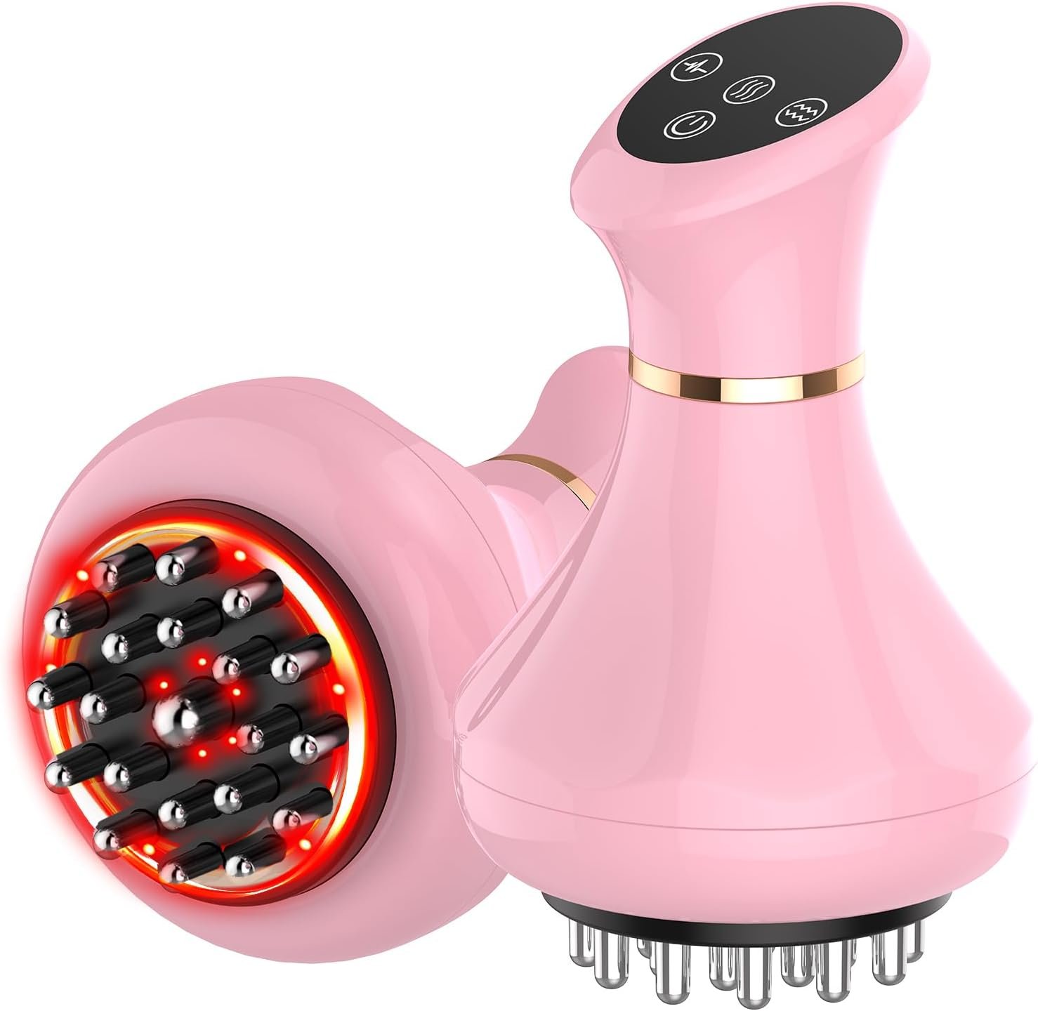Lymphatic Drainage Massager, Anti Cellulite Massage Tool For Thigh & Belly Stretch Marks & Cellulite Reduction, Handheld Massage tools for Sciatica Nerve, Legs, Arms, Hip, Muscle, Low Back Pain Relief
