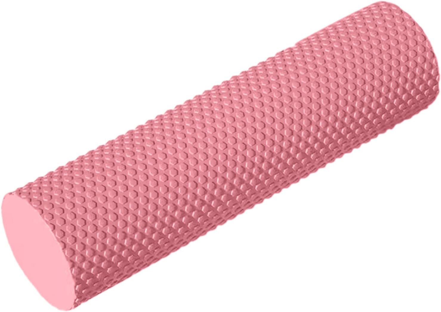 Foam Yoga Column, 2026 Upgrade Eva Long Foam Rollers with Trigger Point, Standard Foam Roller High-Density Massage Roller for Home Gym Travel Muscle Relif (Pink)