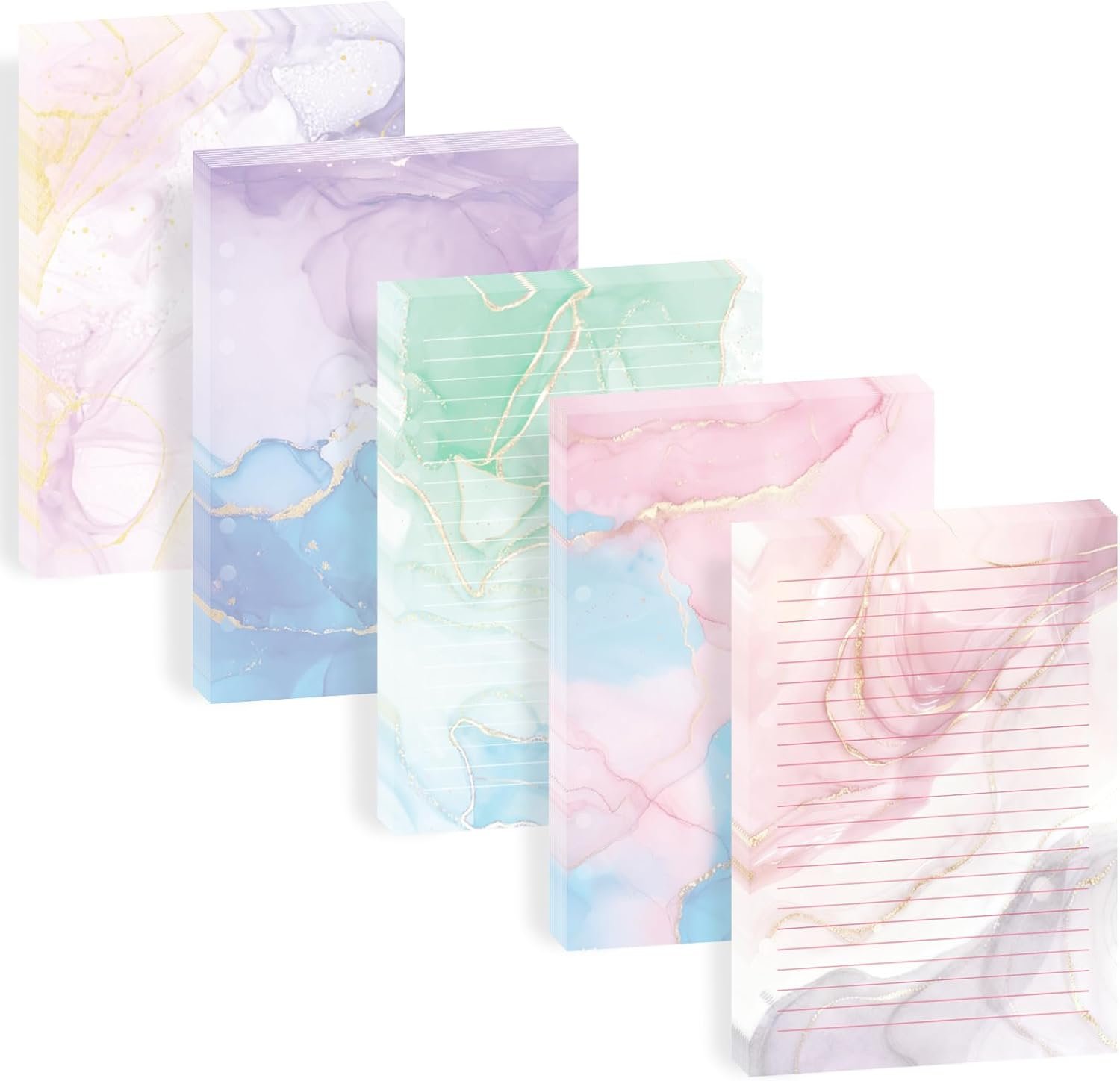100 Sheets Marble A5 Refills Papers for Planner Insert Binder, 120GSM Thick Colorful Marble Notebook Fillers, 6 Hole Loose Leaf Papers for A5 6 Ring Binder Journal Diary Budget Girl Women Graduation