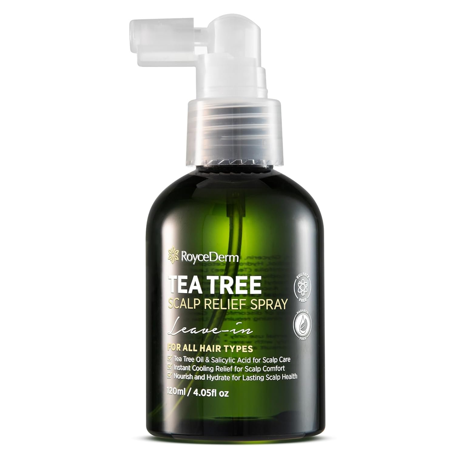 RoyceDerm Tea Tree Scalp Relief Spray – for Comfort, Hydration, and Balance – Conditioning Support for Women & Men