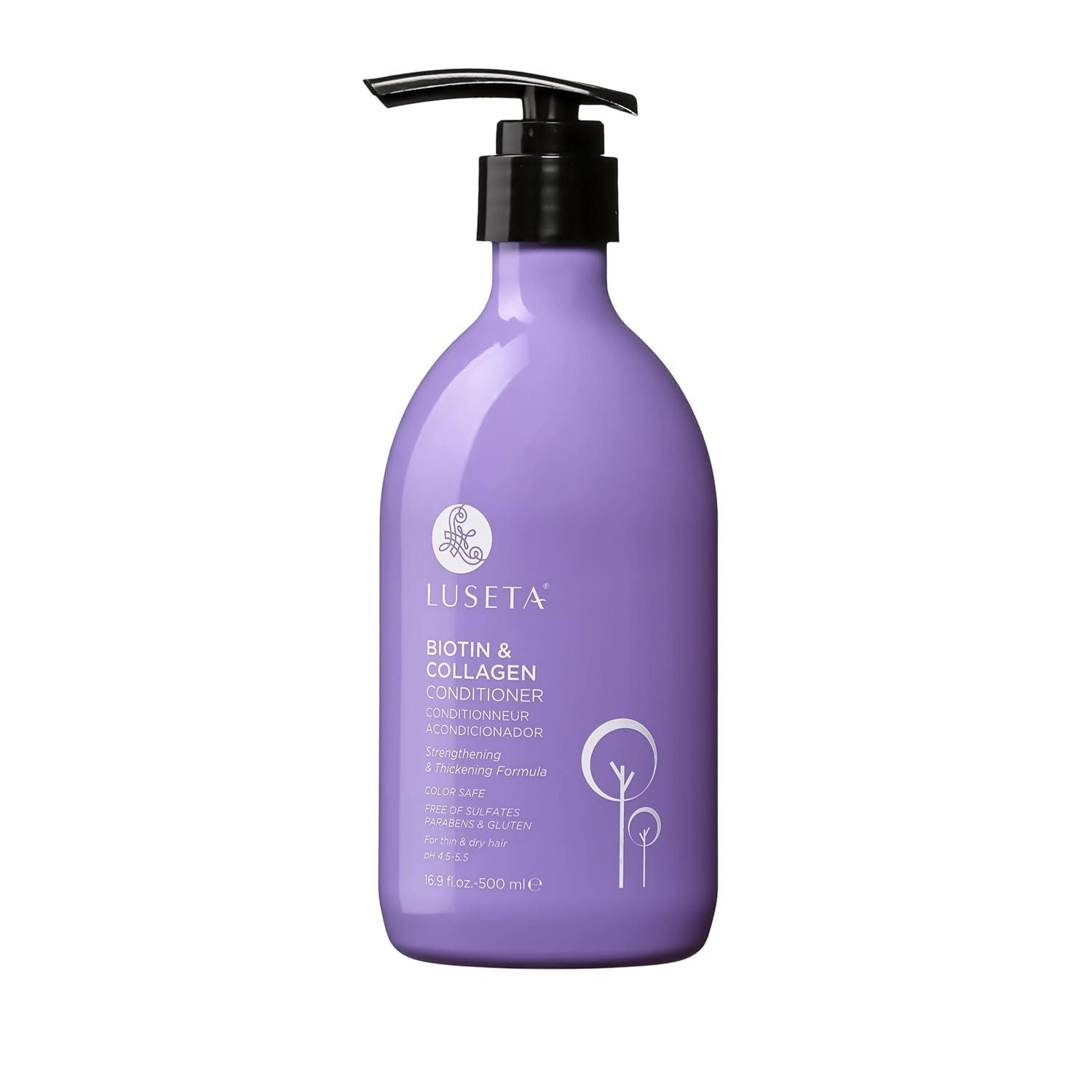 Luseta Biotin & Collagen Conditioner Thickening for Hair Loss, 16.9oz Biotin Hair Conditioner for Hair Growth – Infused with Argan Oil to Repair Damaged Dry Hair – Sulfate Free Paraben Free