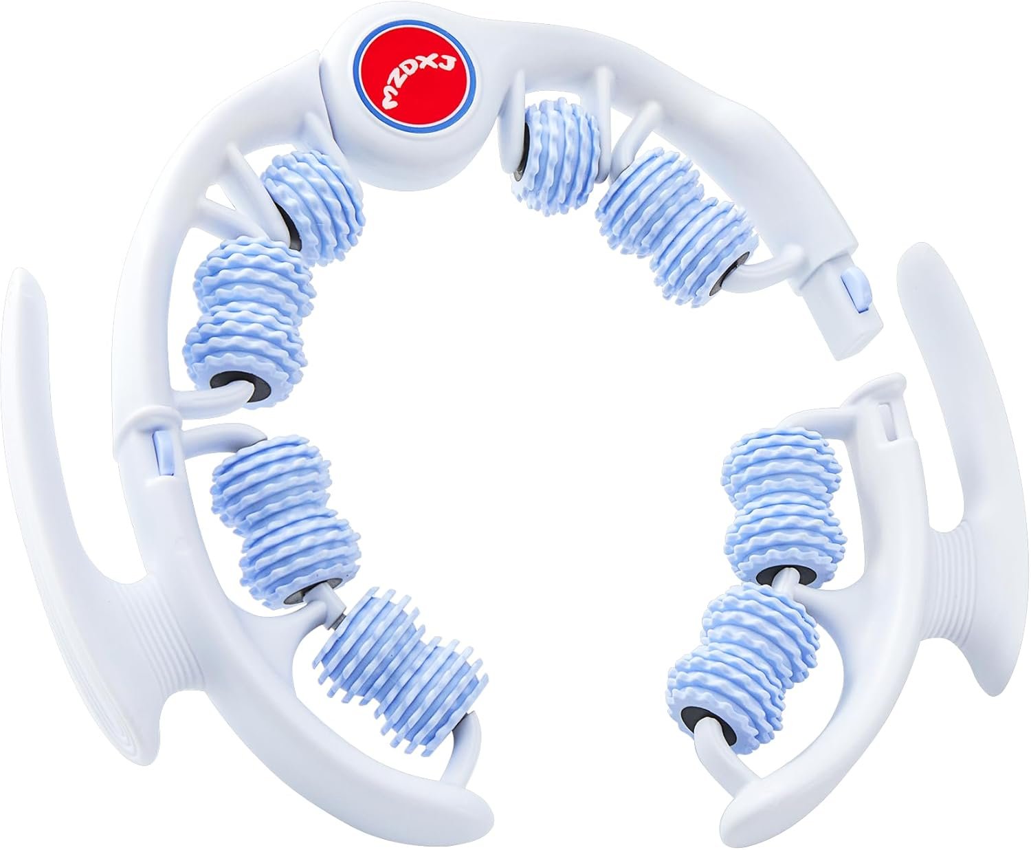 Cellulite Massage Tool, Anti-Cellulite Roller- Lymphatic Drainage Massager – Muscle Roller, Deep Fascia Massage, Dimpled Skin Removal, Legs/Thighs/Buttocks, Smooth Skin (14 Wheel – Blue)