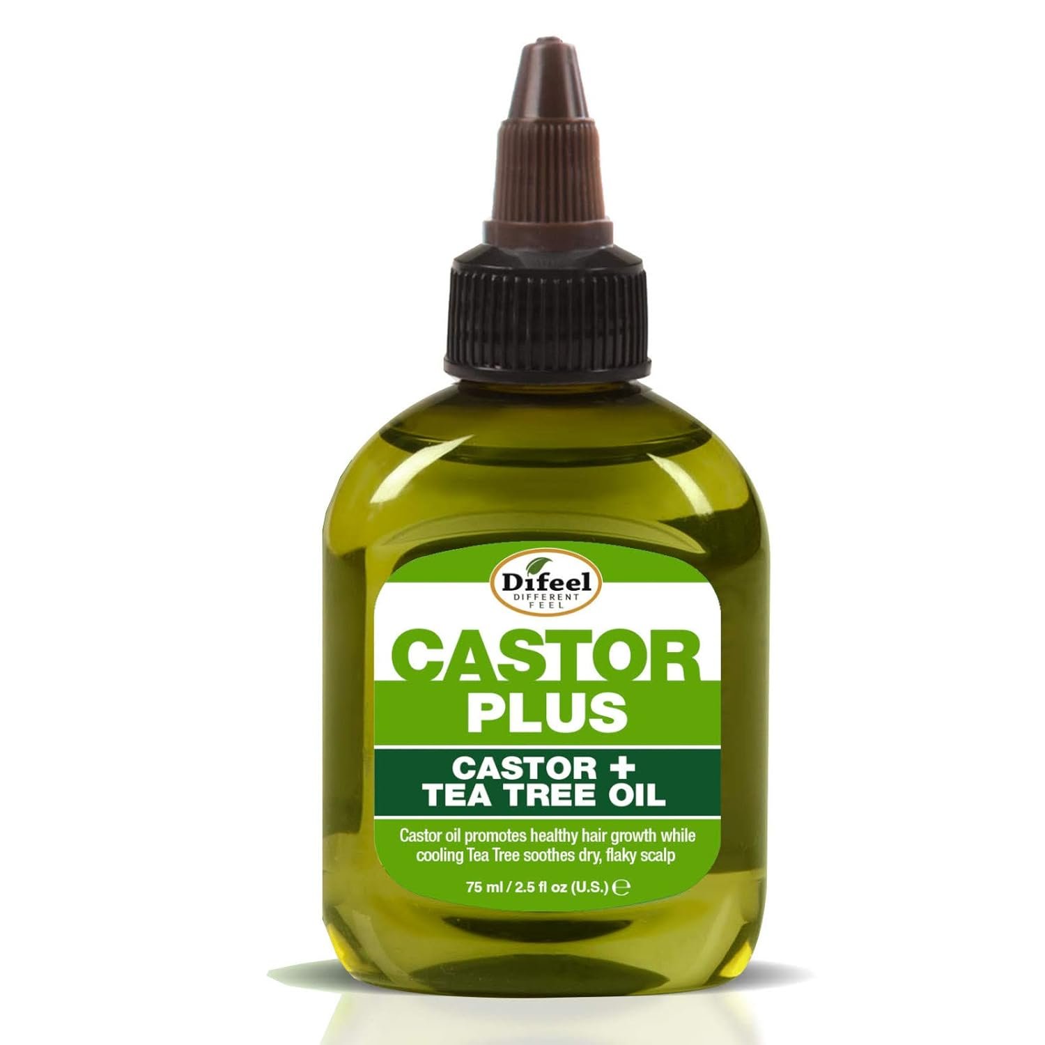 Difeel Premium Castor Plus Tea Tree – Pro-Growth + Scalp Care Premium Hair Oil 2.5 oz.