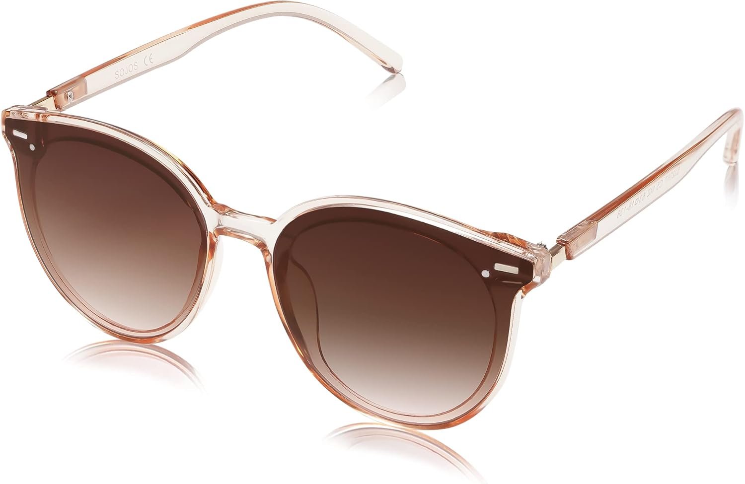 SOJOS Sunglasses Womens Trendy 2025 Classic Round Retro Vintage Shades Large Frame Sunnies SJ2067