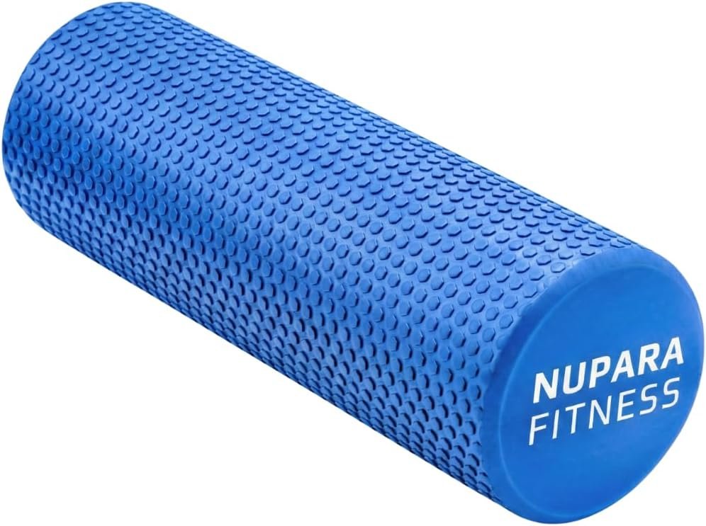 Foam Roller for Back, Legs, and Deep Tissue Muscles. Muscle Roller for Running, Cycling, Sports, Exercise, Recovery, Physical Therapy, Yoga, and Pilates. (Dark Blue, 18 inch – Large)