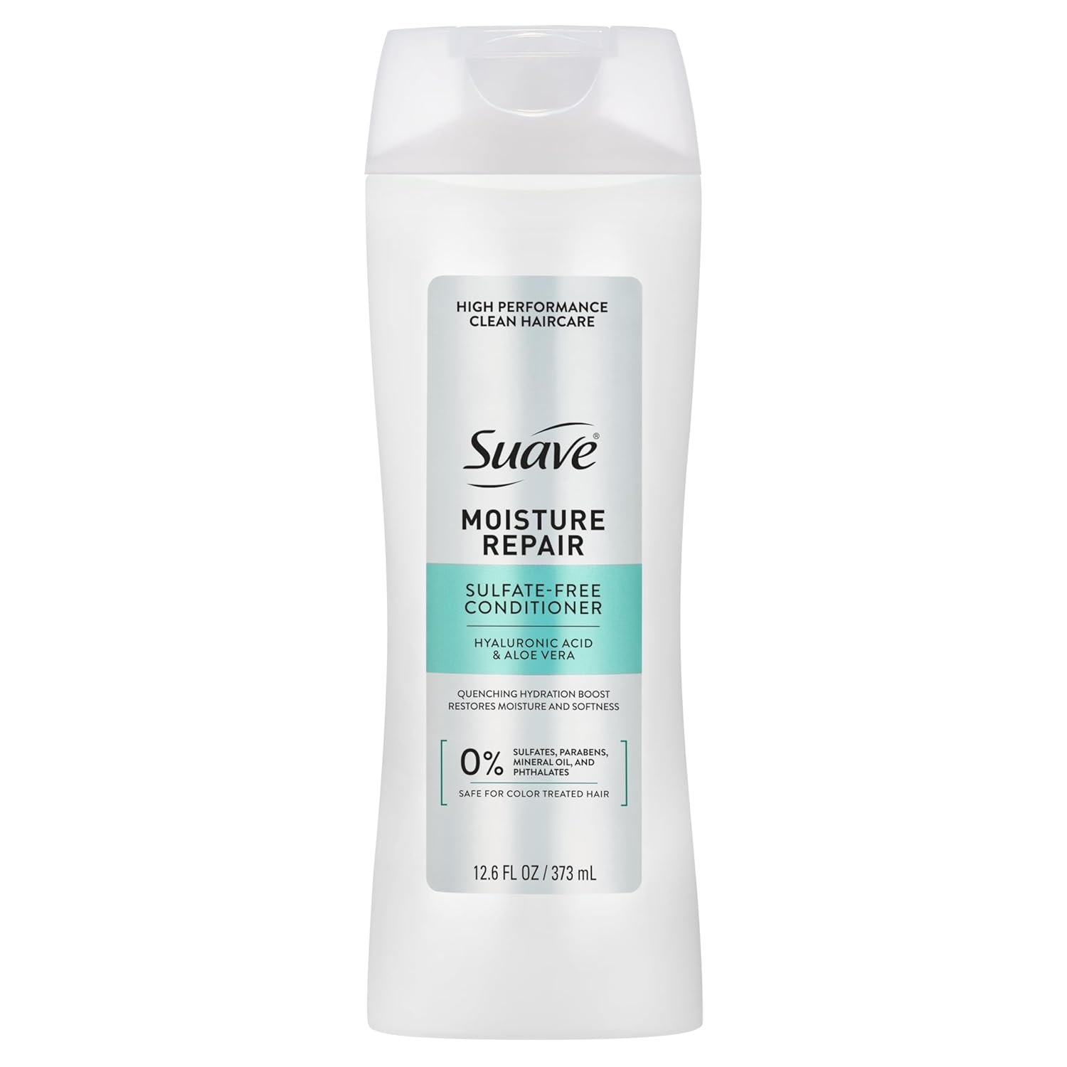 Suave Moisture Repair Conditioner, Sulfate-free, for restored moisture with every wash, safe for color treated hair, 12.6 oz
