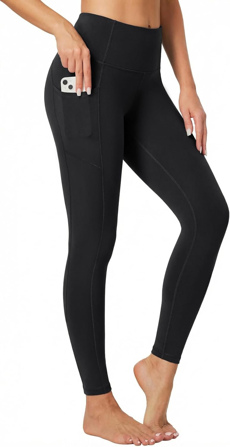 Heathyoga Leggings with Pockets for Women Tummy Control High Waisted Yoga Pants with Pockets for Women Compression Leggings