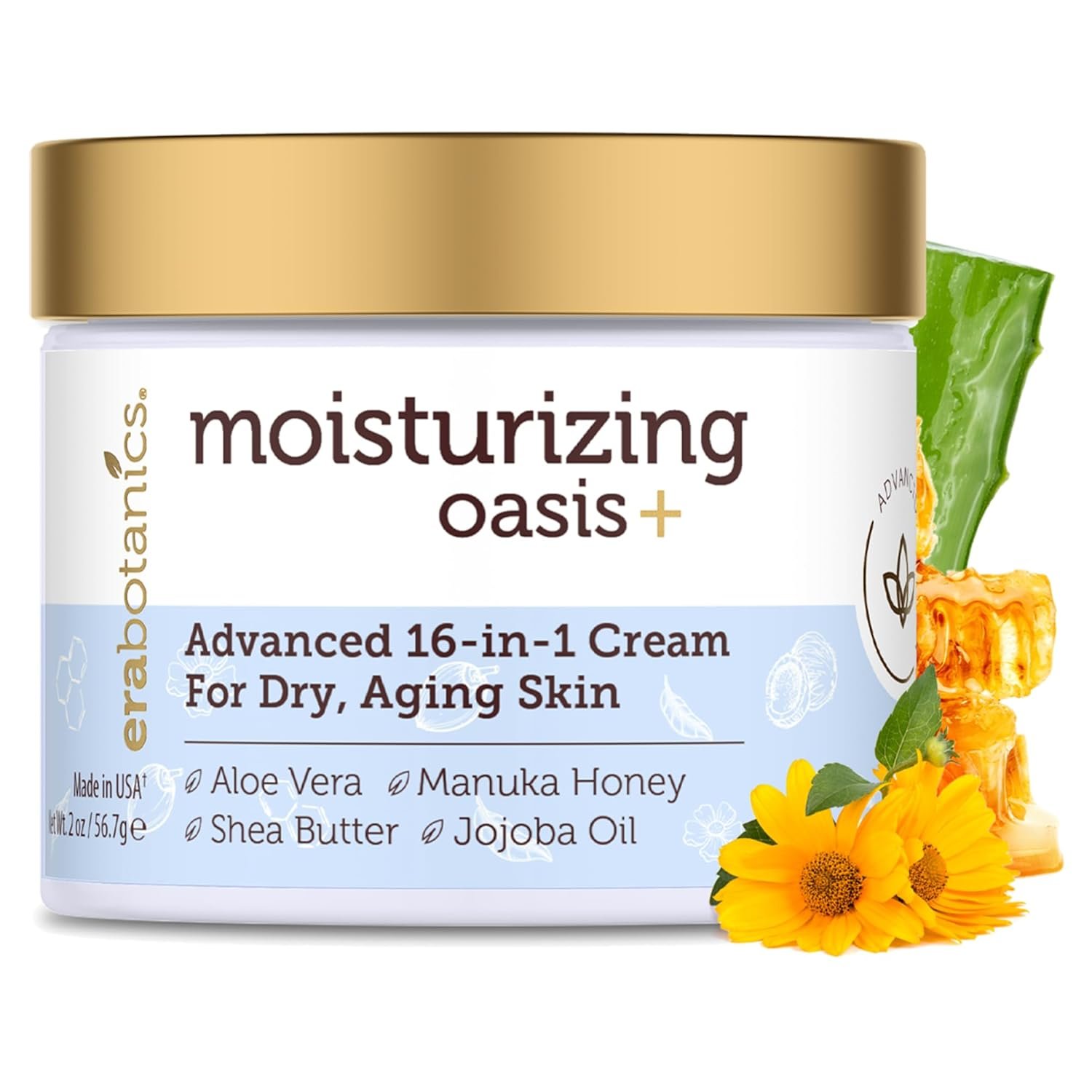Era Organics Advanced Face Moisturizer for Dry Skin – Nourishing 16-in-1 Night Cream – Extra Hydrating for Women and Men