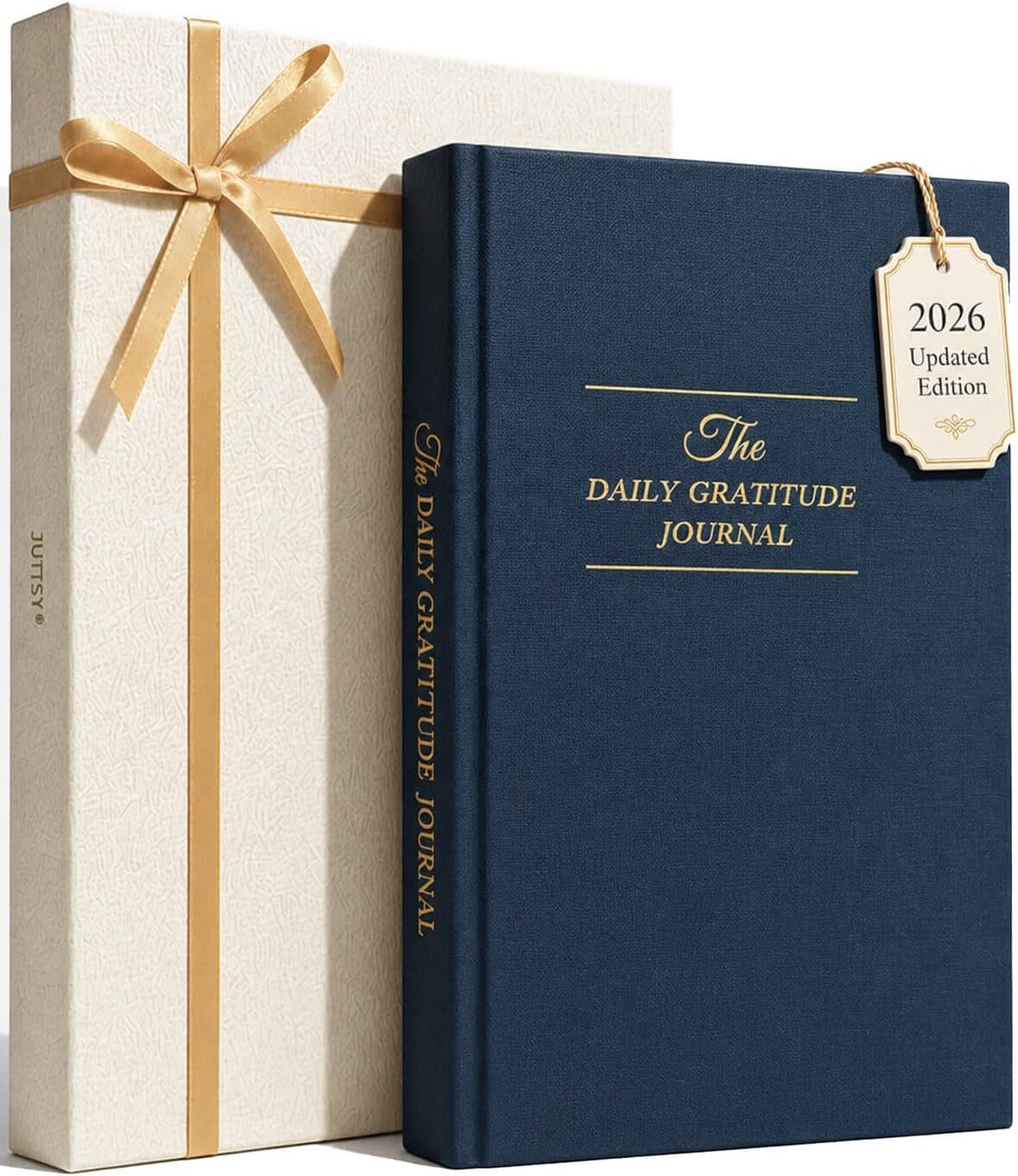 Gratitude Journal 2026 – Undated Daily Gratitude Journal with Upgraded Dynamic Prompts & Gift Box – 5 Minute Reflection, Mindfulness & Happiness Journal for Women & Men