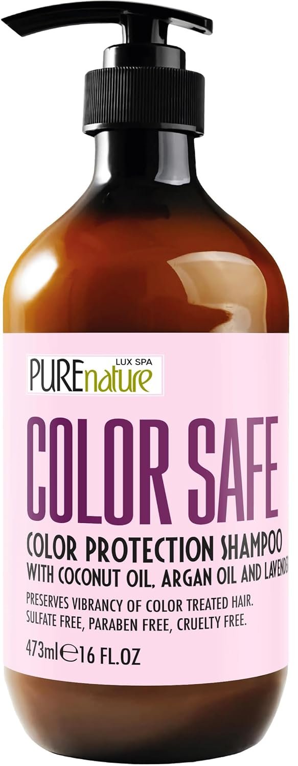 Color Safe Shampoo – Sulfate Free for Color Treated Hair – Moisturizing and Nourishing Care – Paraben Free, Color Protecting Formula – Professional Salon Grade Quality for Men and Women – 16 Fl Oz