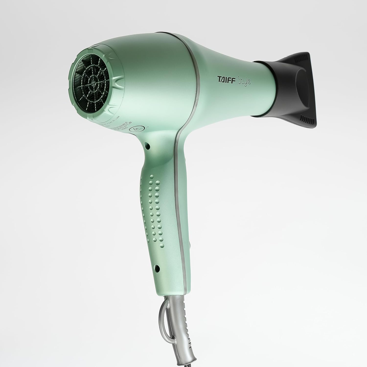 Taiff Style IonSense Professional Hair Dryer | 1875W Ionic Ceramic Blow Dryer with Diffuser | Lightweight Travel Friendly | Dual Voltage – Fast Drying | Green