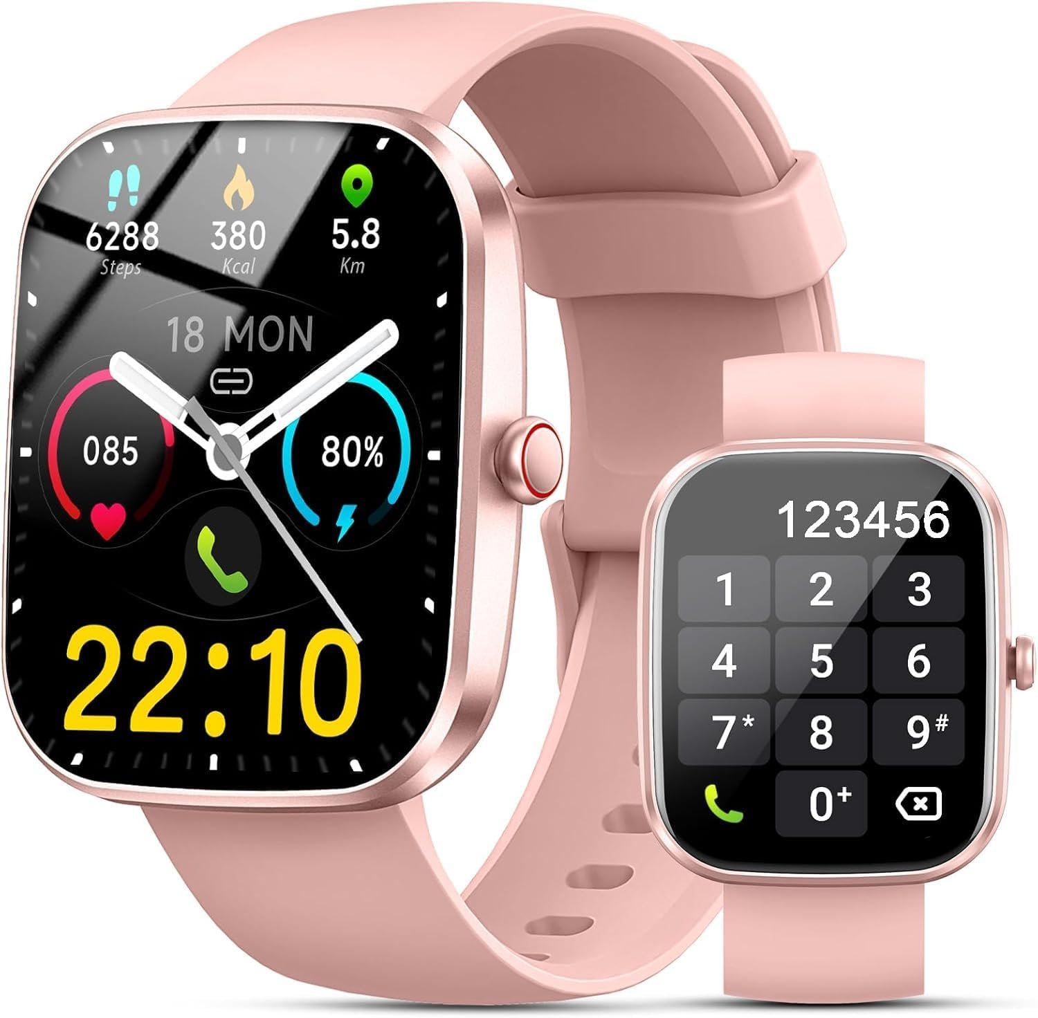 Smart Watch for Women Men (Answer/Make Call) 2026,1.91″ HD SmartWatch, Fitness Watch with 120+ Sport Modes, IP68 Waterproof, Pedometer, Heart Rate/Sleep Monitor, Activity Tracker for Android iOS