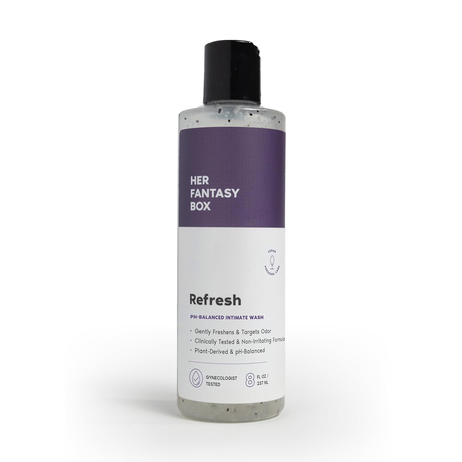 Her Fantasy Box | Refresh pH Balancing Shower Gel – Natural Feminine Hygiene Solution for Gentle Cleansing, Odor Control, and Skin Nourishment – pH-Balanced Formula for All Skin Types (8 oz)