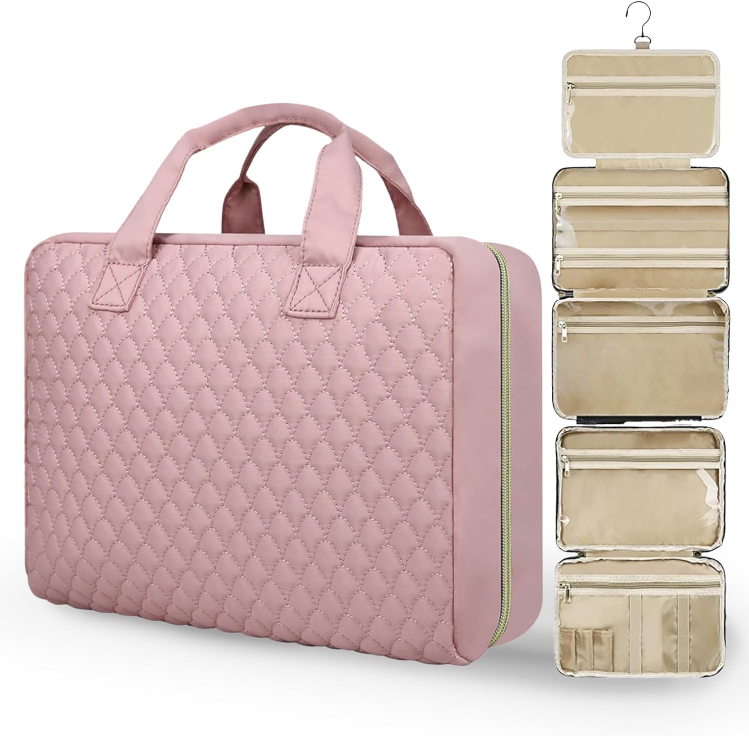 Detachable Travel Toiletry Bag for Women – Large Toiletry Bags for Traveling Women – Hanging Makeup Cosmetic Bag, Organizer for Travel Accessories Cruise Essential – Travel Size Toiletries