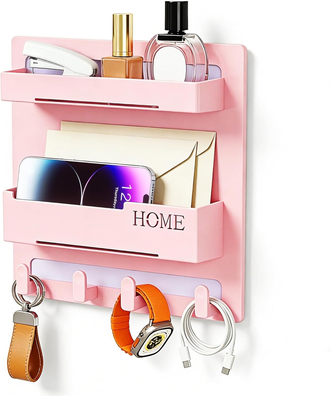 Floating Shelves for Bedside Shelf Accessories Organizer, Wall Mount Self Stick On, Cute Room Decor Aesthetic, Girls Room Decor, Cool Stuff For Bedroom Storage And Organization, Bedside Wall Organizer