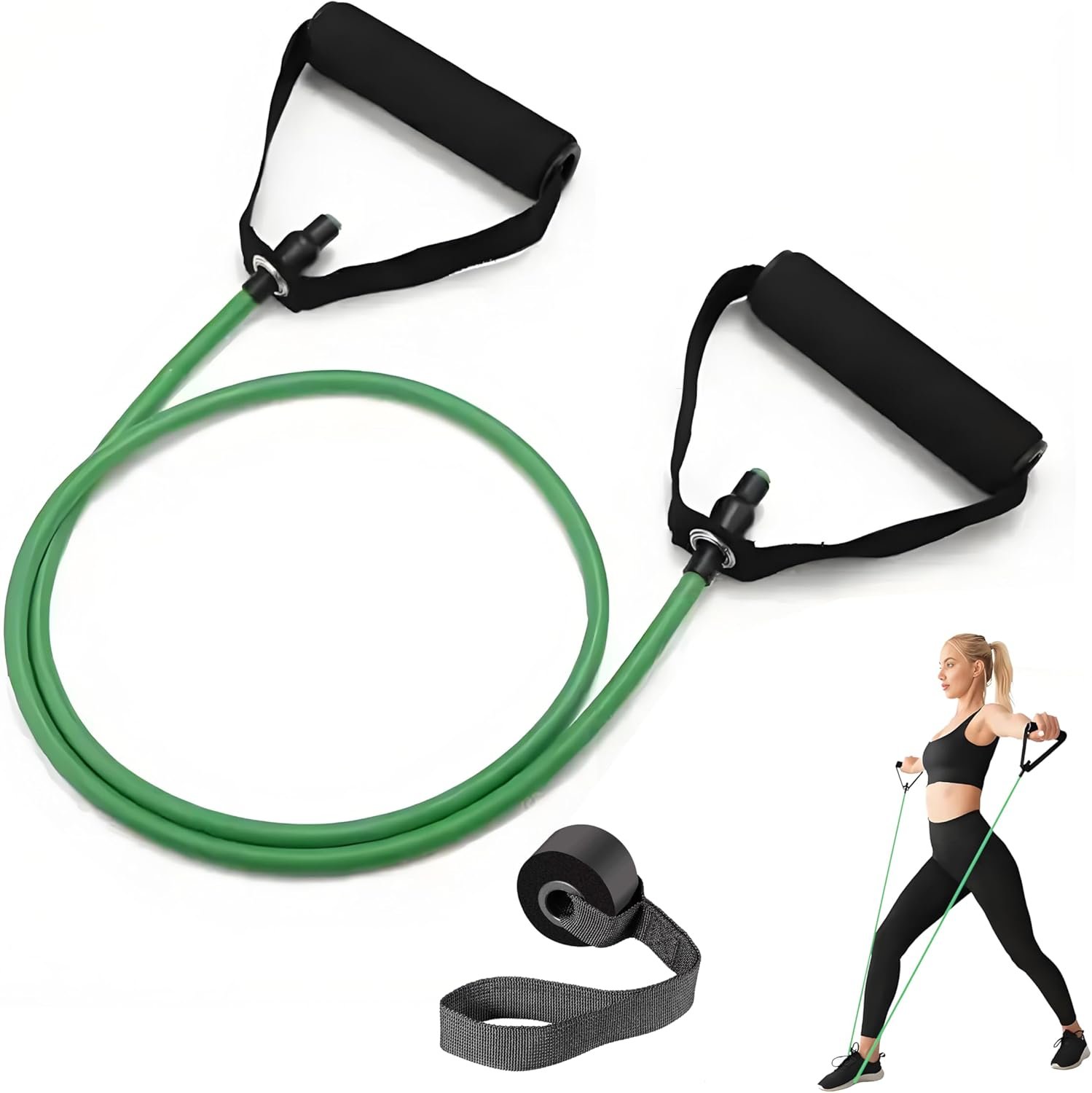 Premium Exercise Bands Resistance Bands Set with Handles & Door Anchor – Perfect Stretch Rope for Home Workouts, Ideal for Fitness Enthusiasts & Home Gym