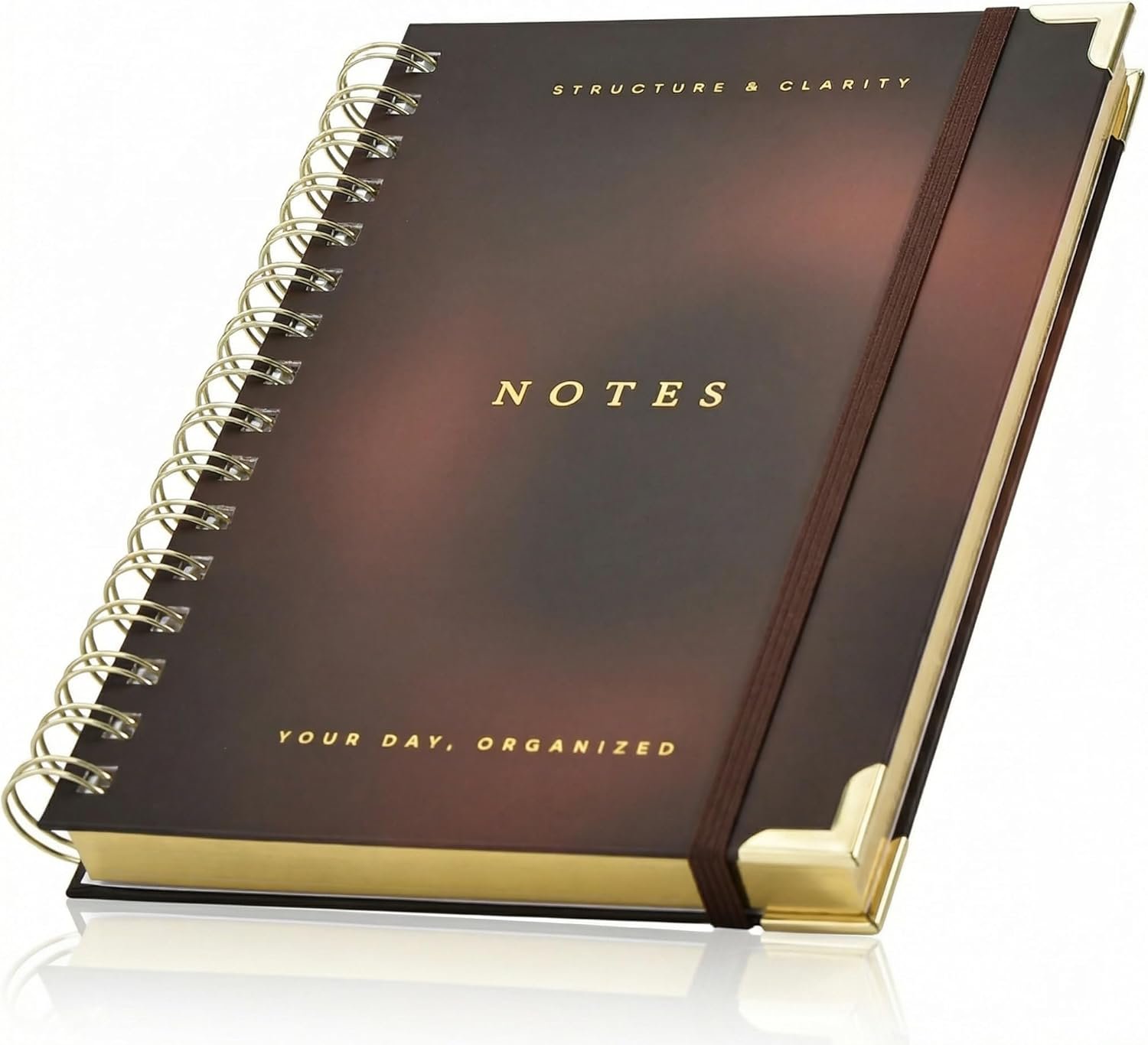 Aesthetic Daily Planner And Notebook With Hourly Schedule – Beautiful Spiral To Do List Notepad For Work/Home to Organize Tasks And Appointments – Stylish School/Office Supplies Journal Book For Women