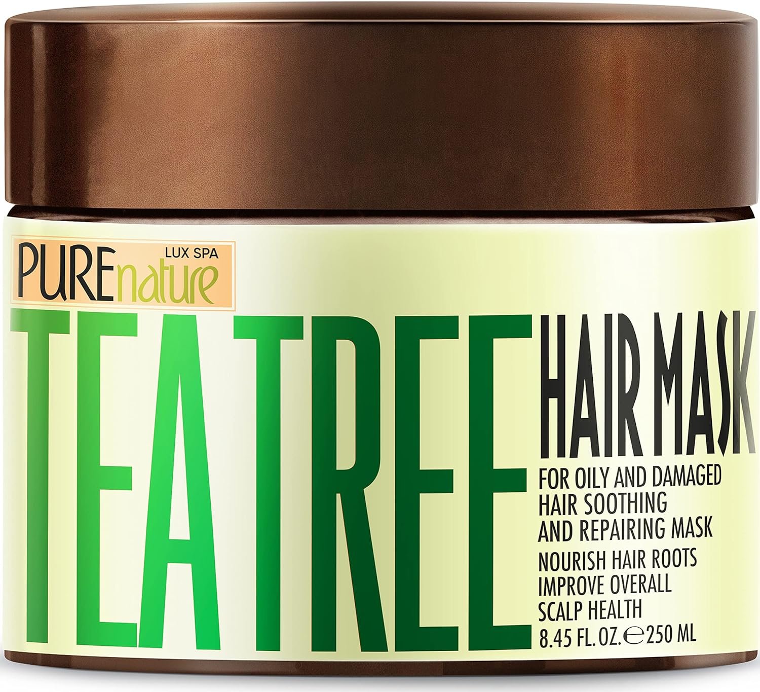 Tea Tree Oil Hair Mask – Conditioner and Deep Moisturizer Treatment for Dry Damaged Hair – With Hydrating Protein for Advanced Repair – Soothing for Itchy Scalps and Dandruff