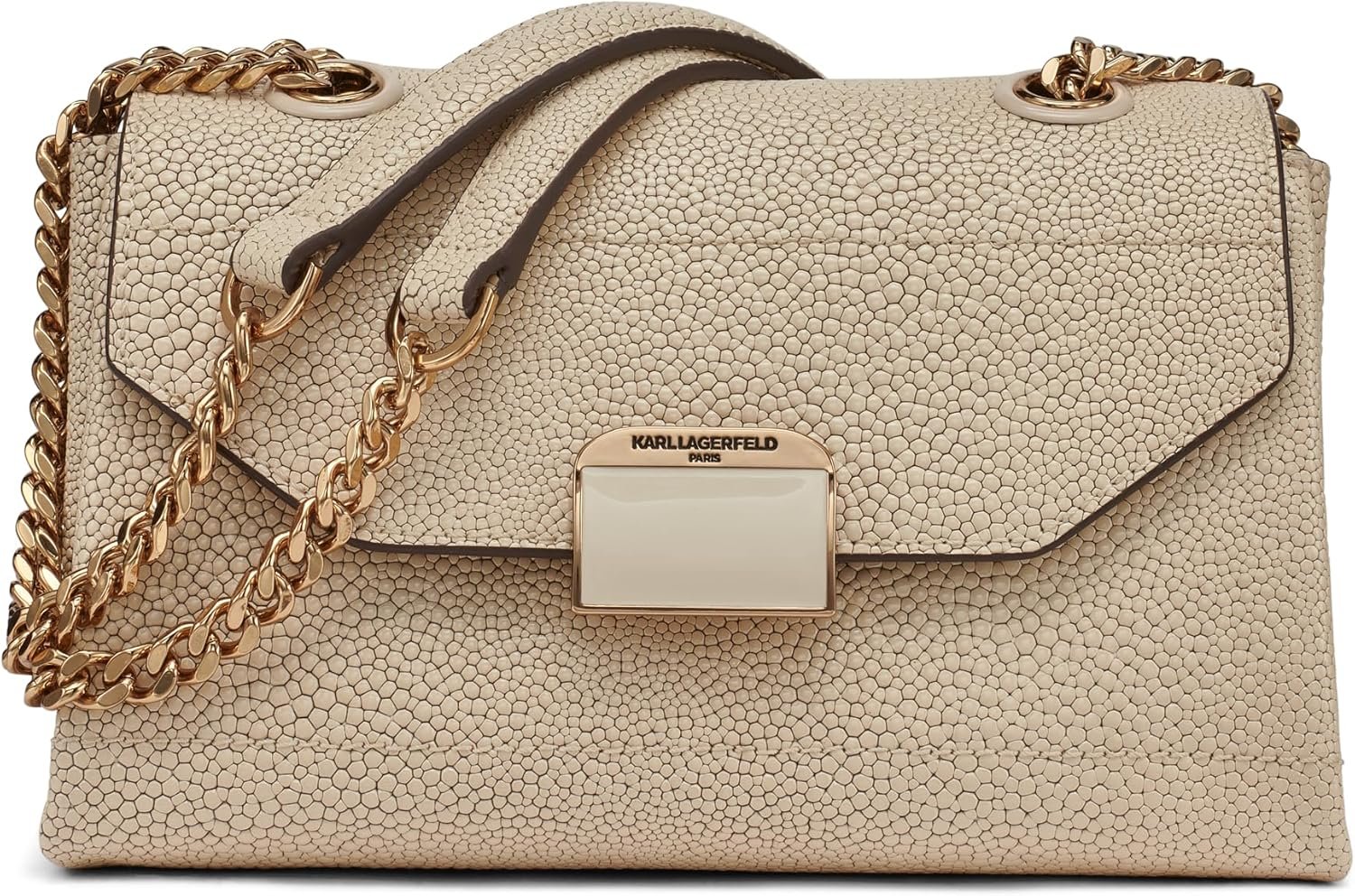 KARL LAGERFELD Paris Women’s Liana Shoulder Bag with Chain Straps
