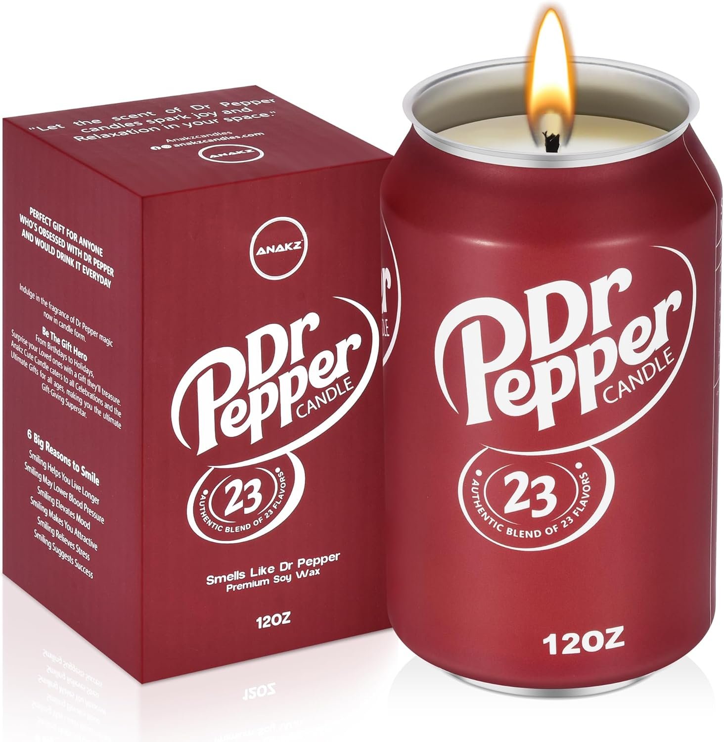 Doctor Pepper Candle – Smells Like the Real Soda – Cute Candles for Cool Gifts – Funny Candles for Any Occasion – Cute Things for Aesthetic Room Decor – Cool Candle for Cool Things