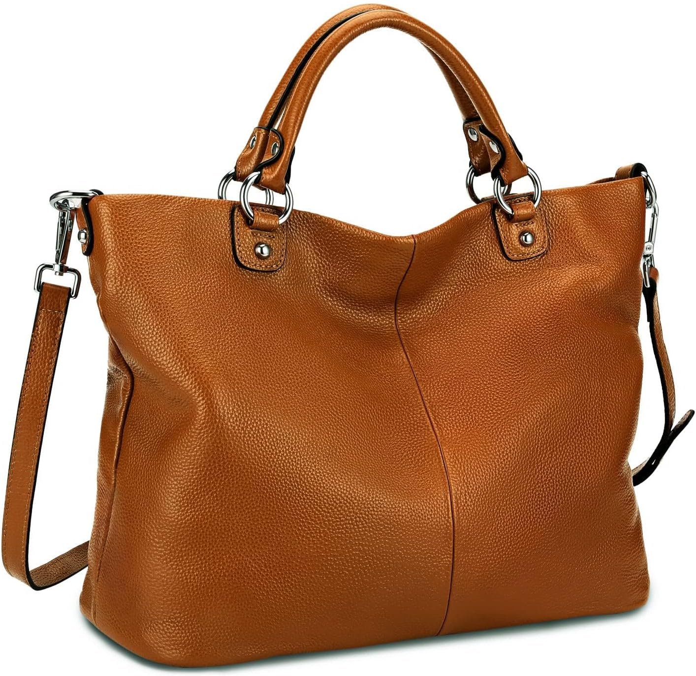 Kattee Women’s Soft Leather Tote Bag, Top Satchel Purses and Handbags