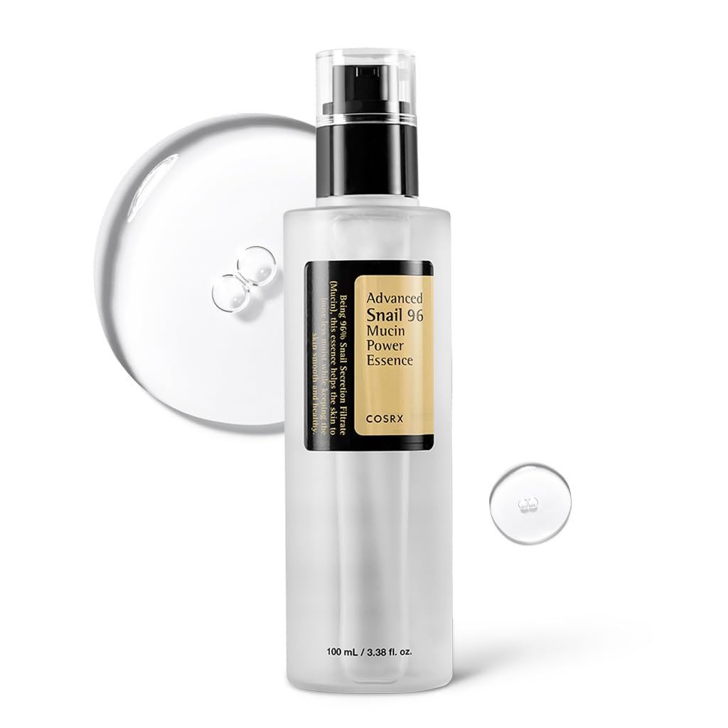 COSRX Snail Mucin 96% Repairing Serum, Hydrating Serum for Face with Snail Secretion Filtrate for Dull Skin & Fine Lines, 100ml, Korean Skin Care
