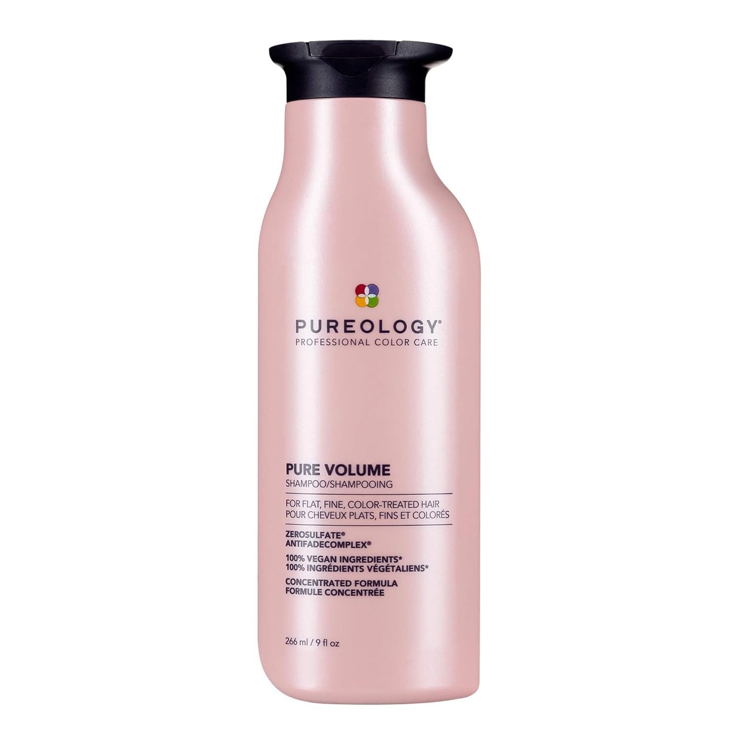 Pureology Pure Volume Shampoo – Enhances Volume and Movement, Lightweight Shampoo for Fine, Flat, Color Treated Hair, Sulfate-Free & Vegan