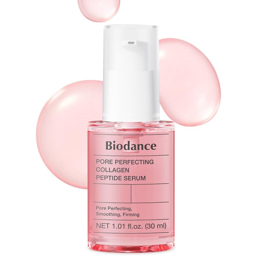 BIODANCE Pore Perfecting Collagen Peptide Serum, Skin Firming & Radiance, Plumping, Pore Care, Makeup Prep Serum for All Skin Types, Korean Skin Care, Self Care Gifts for Women | 1.01 fl.oz
