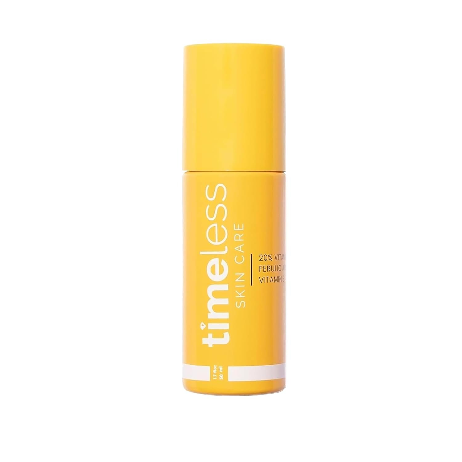 Timeless Skin Care Vitamin C Serum with Vitamin E & Ferulic Acid – Brightening Serum – for Oily & Dry Skin – Fragrance-Free – 1.7 oz