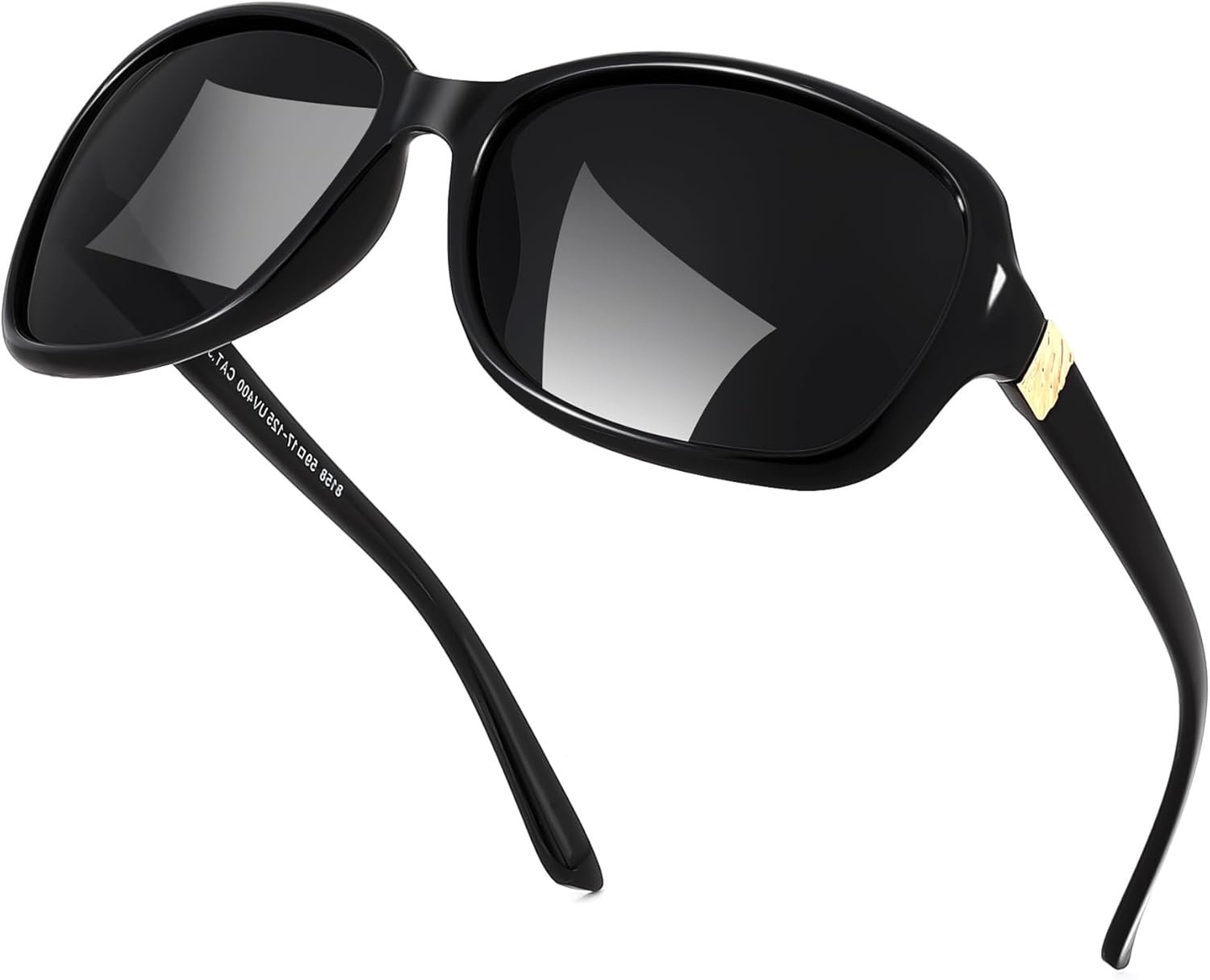 FEISEDY Polarized Sunglasses for Women Classic Vintage Square Wraparound UV400 Protection Shade B0309
