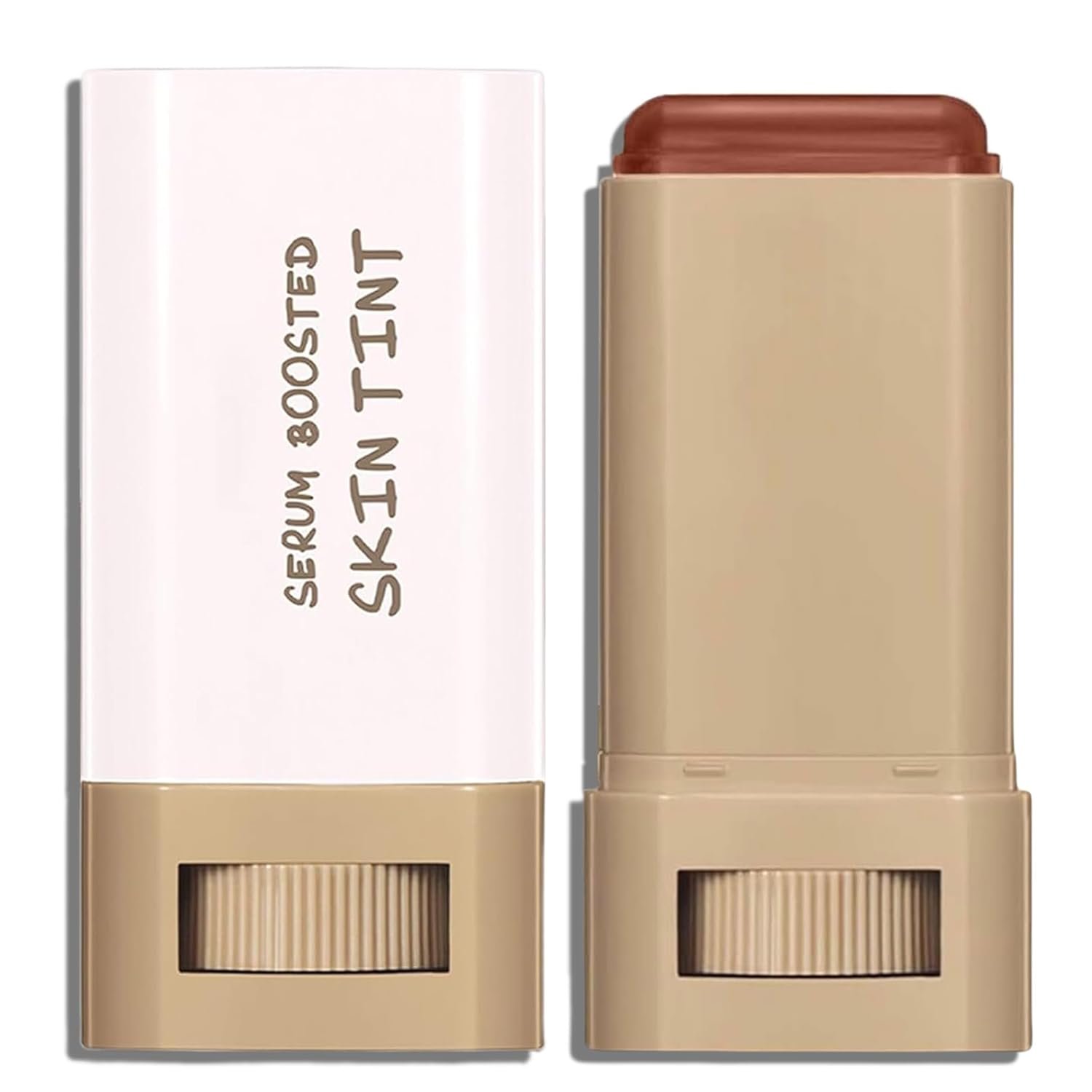 Skin Tint, Beauty Balm Serum Boosted Skin Tint, Foundation Stick, Concealer Contour Stick for Black Women, Tinted Moisturizer, Full Coverage Foundation Makeup with Natural Finish (#02)
