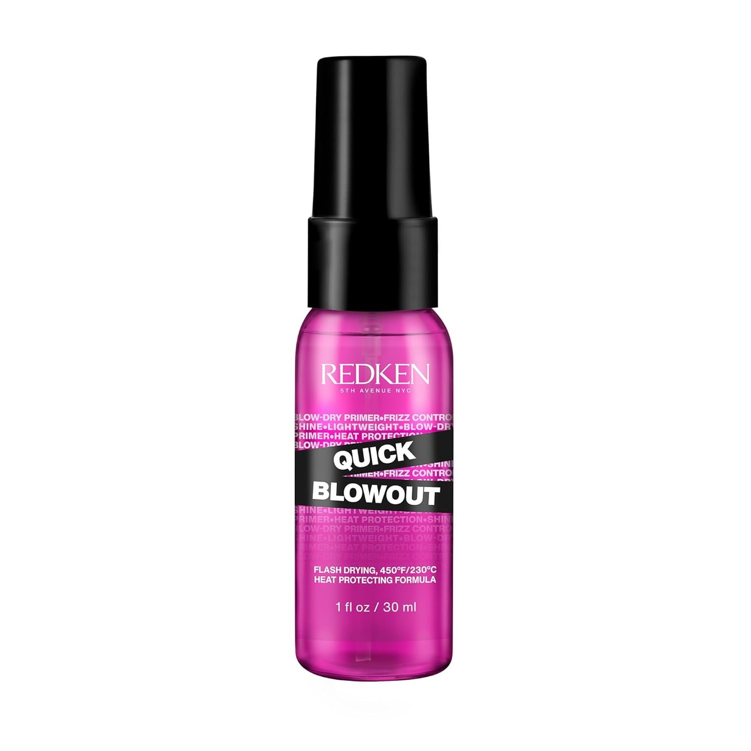 Redken Quick Blowout Heat Protectant Spray For All Hair Types – Smooths & Adds Shine, Lightweight Blowdry Styling Primer with Heat Protection