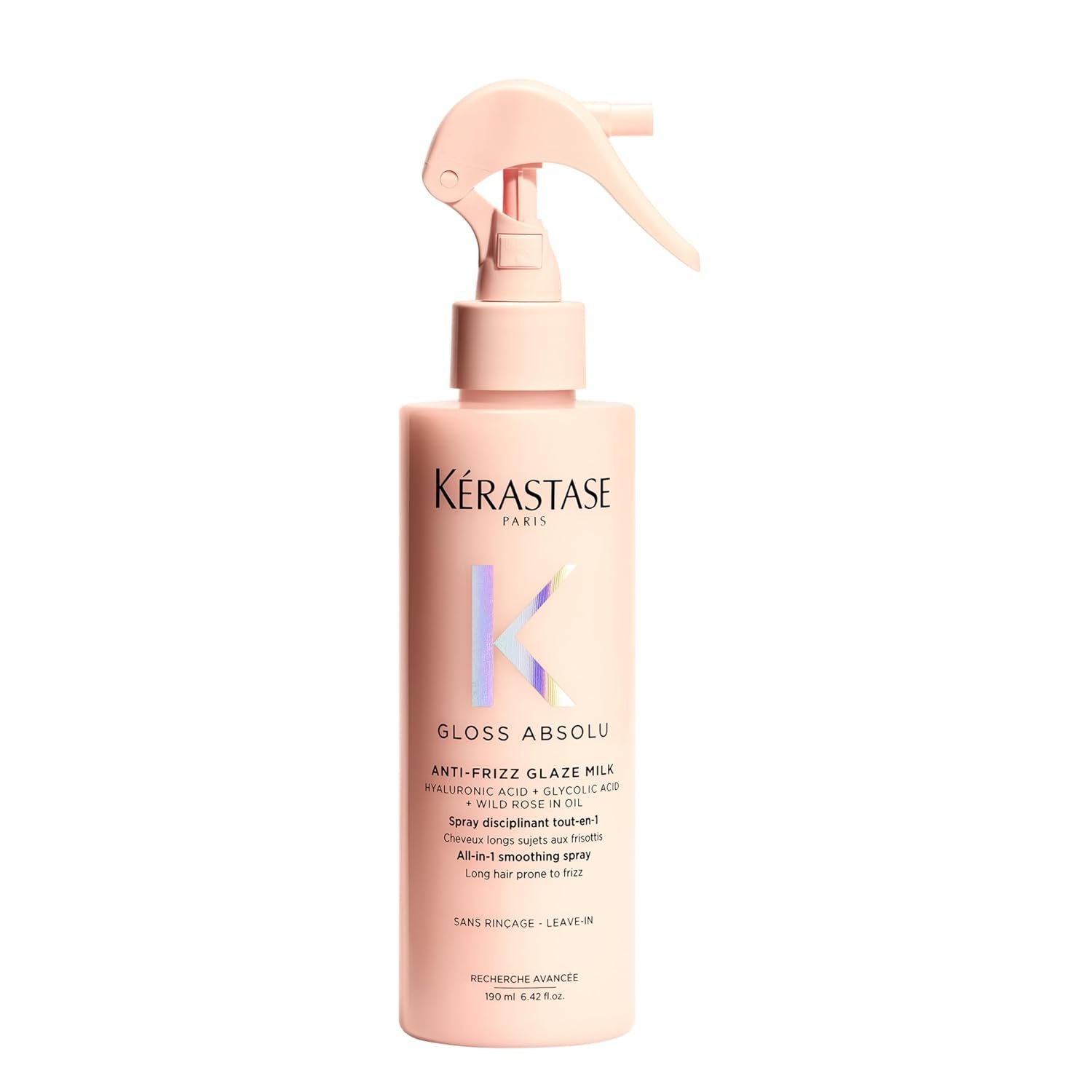 Kerastase Gloss Absolu Anti-Frizz Glaze Milk – Instantly Detangles, Hydrates & Smooths, Eases Blow-Dry, Absorbs Frizz & Fly-Aways, Protects from Heat & Humidity, For Long Hair