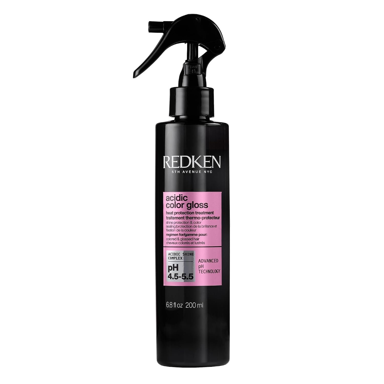 Redken Acidic Color Gloss Heat Protection Leave-In Treatment Spray For Color-Treated Hair – Conditions and Adds Shine, With Heat Protection
