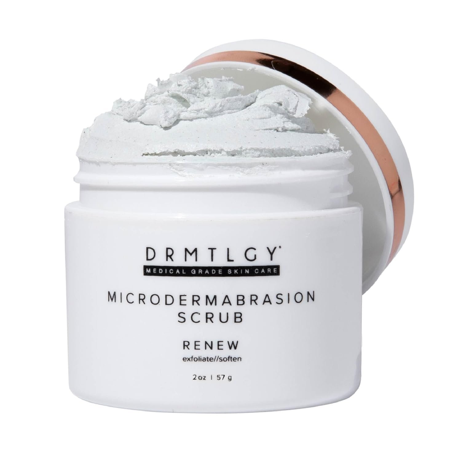 DRMTLGY Microdermabrasion Scrub – Face Exfoliator to Smooth & Polish Dull, Rough Skin – Gentle Facial Scrub with Pumice – 2 oz
