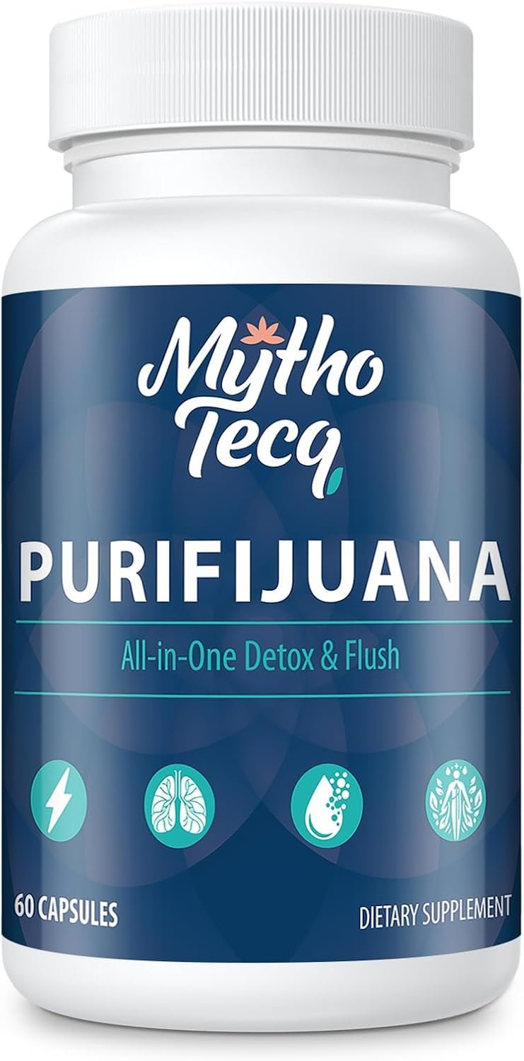 MythoTecq 90,000 MG Detox and Cleanse, Body Detox for Men & Women, Fast Detoxification, Kidney Cleanse & Repair, Natural Herbal Premium Formula for Liver, Digestion & Mood, 60 Caps