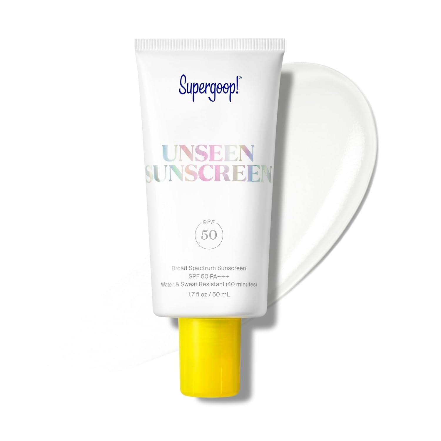 Supergoop! Unseen Sunscreen – Clear & Invisible Face Sunscreen + Broad Spectrum + Makeup-Gripping Primer – Weightless, Scentless, Oil Free – For All Skin Types & Tones