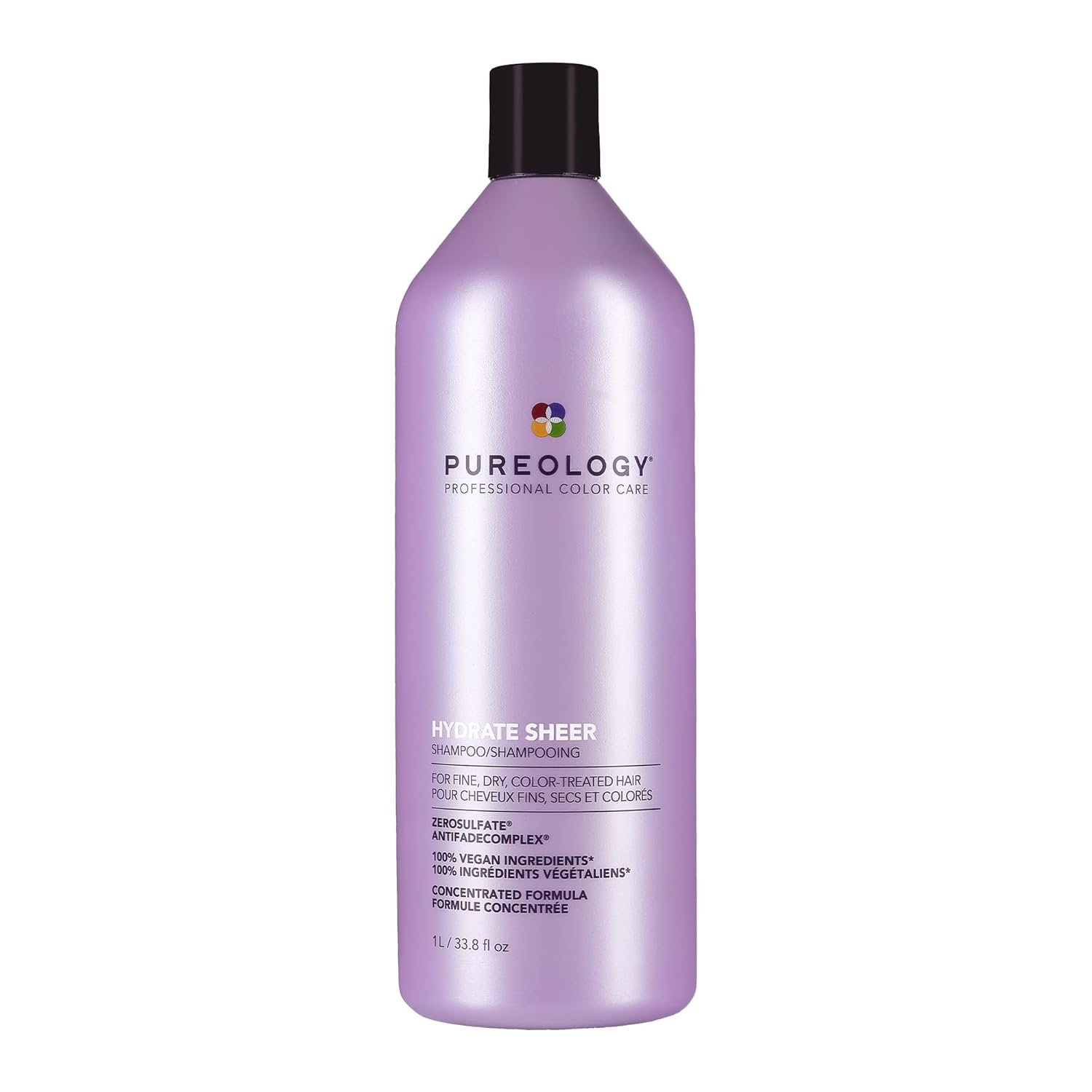 Pureology Hydrate Sheer Conditioner – Lightweight Hydrating Conditioner For Fine or Dry Color-Treated Hair, Silicone-Free & Vegan