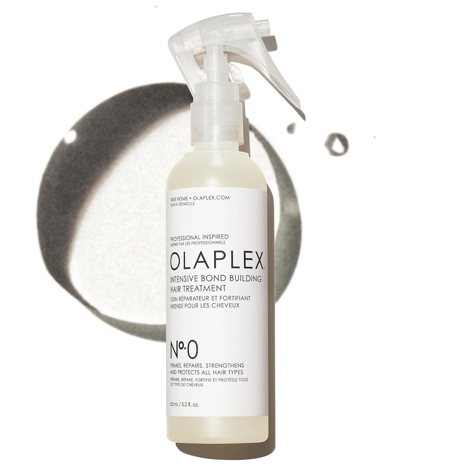 Olaplex N°.0 Intensive Bond Building Hair Treatment: Primes & Strengthens | Repairs & Protects Hair | For Coily, Curly, Straight, and Wavy, 155 mL / 5.2 Fl Oz