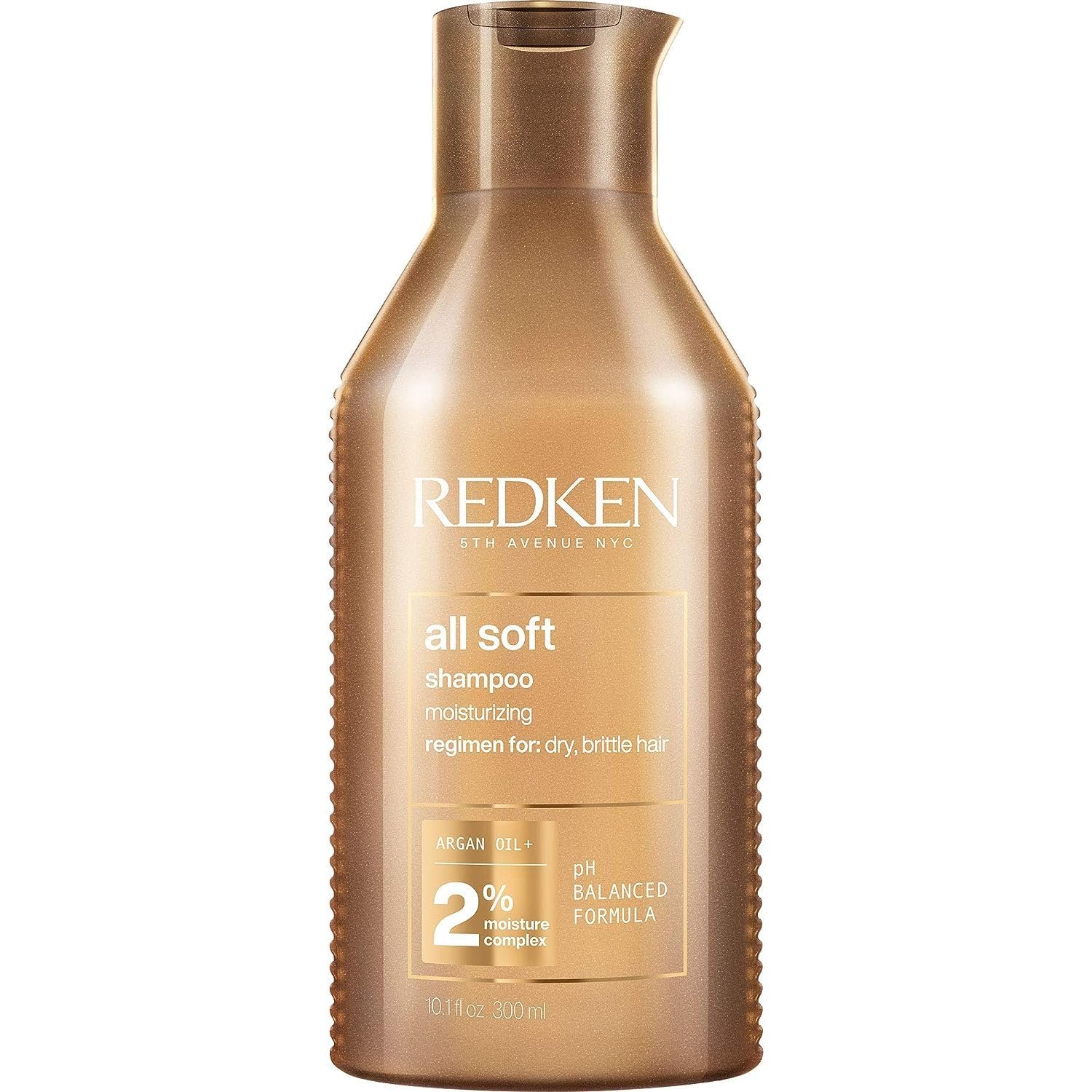 Redken All Soft Shampoo – Moisturizes & Hydrates Dry Hair, Softens & Adds Shine, With Argan Oil, Safe For Color-Treated Hair
