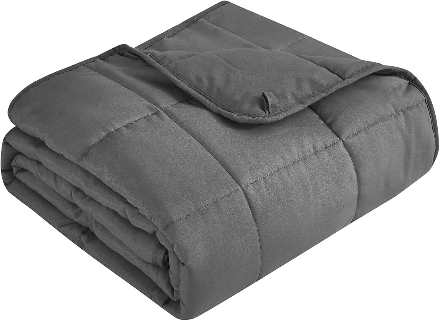 LiyLou Weighted Blanket for Adults (20 lbs, 60″ × 80″, Grey) Queen Size Heavy Blanket for 190-210lbs, Breathable Weighted Throw Blanket with Glass Beads for All Season, Washable